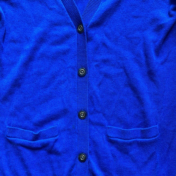 Banana Republic Bright Blue Lightweight Cardigan, size XS - Picture 3 of 12